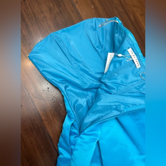 Trina Turk Nautilus Dress Size 6 Gulfstream Blue Wedding Formal Party Spring NWT - Picture 9 of 16